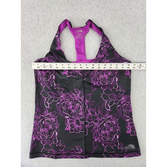 2 Work Out Tank Tops North Face Womens Razorback V-neck Bra Purple Size Large - Picture 5 of 16